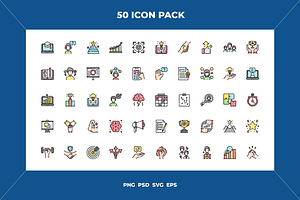 Mentoring and training icons, an Outline Icon by Wencory