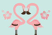 Summer Flamingo Clip art, an Illustration by Roofdog Design (Thumbnail 2 of 4)