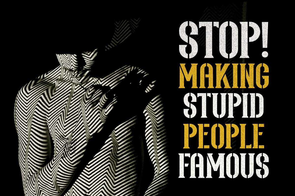 Northas - Vintage Stencil, a Font by Arterfak Project (Photo 11 of 11)