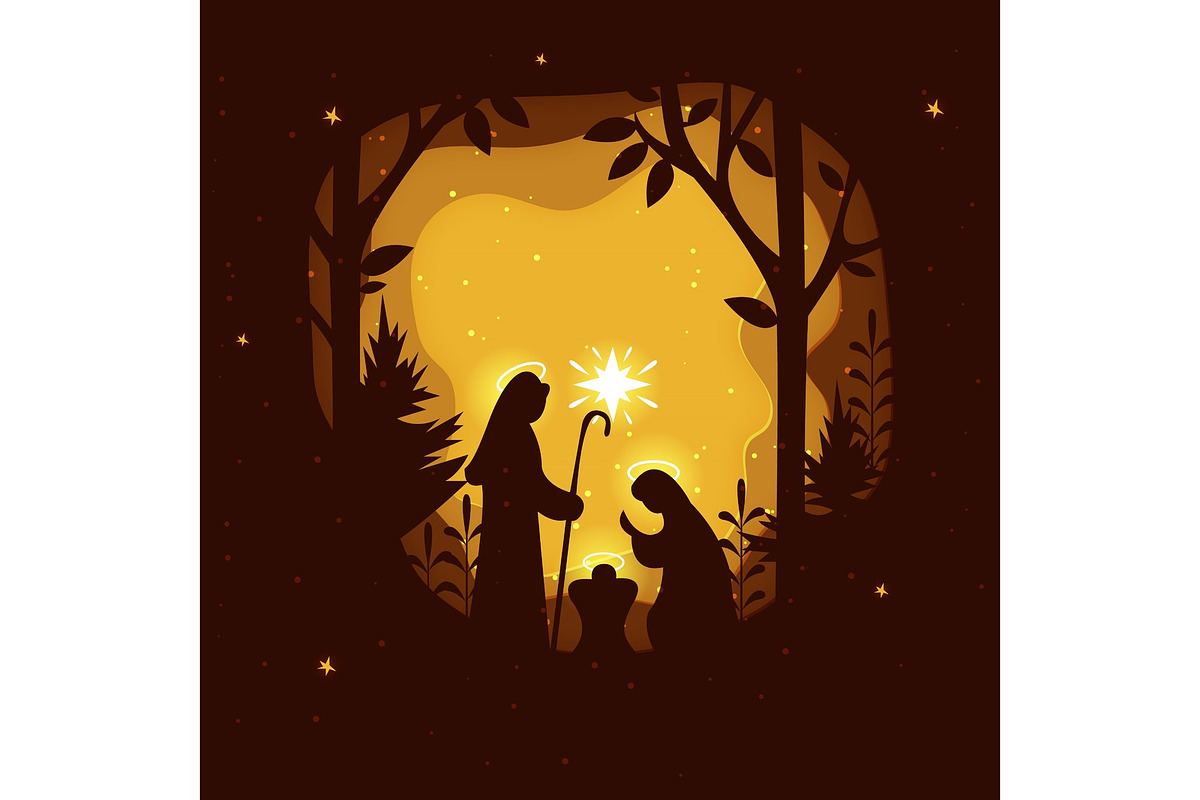 Birth of Christ., a Person Illustration by Mila Di Art