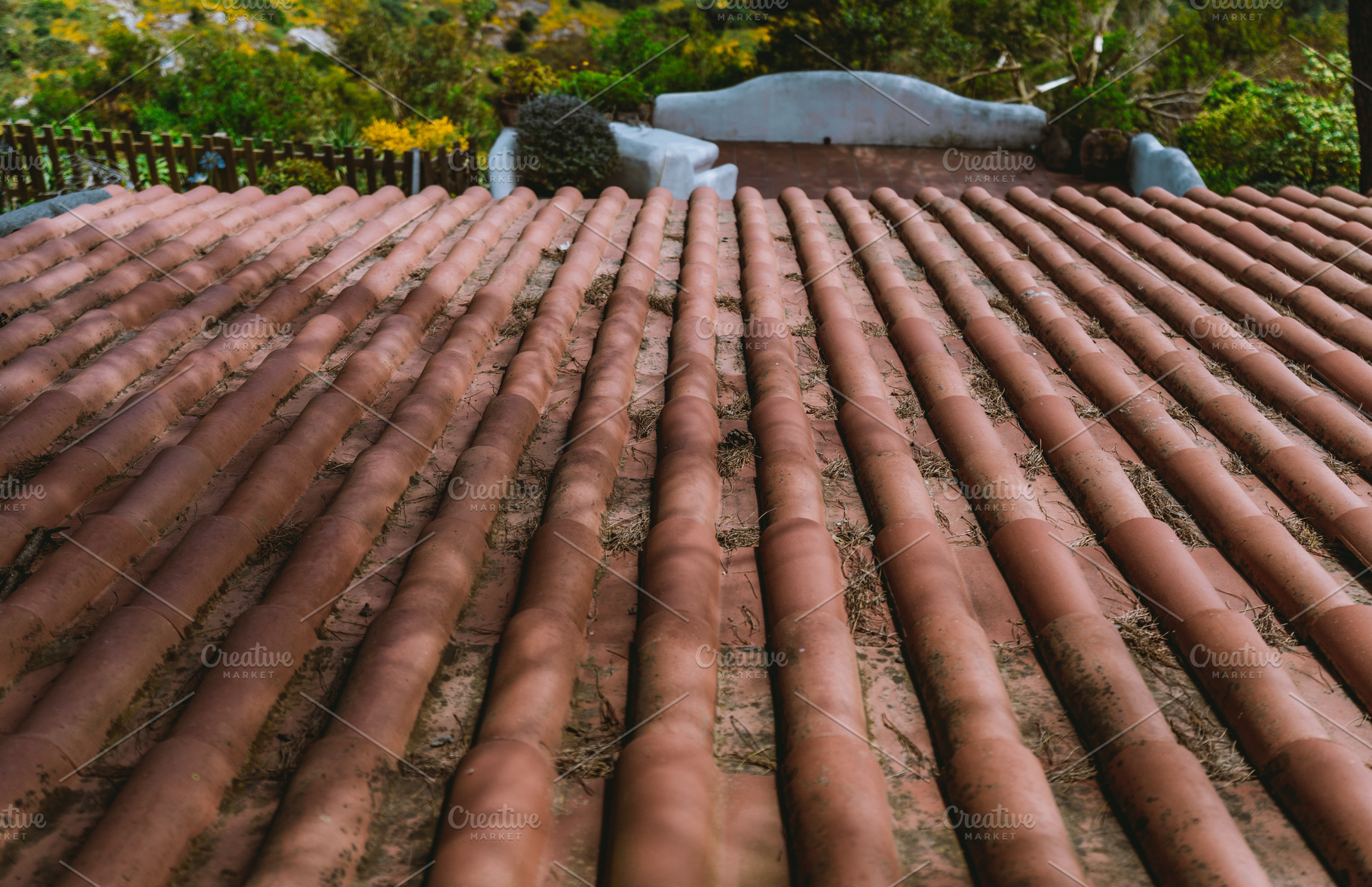 Rustic terracotta roof texture, an Architecture Photo by SkyNext