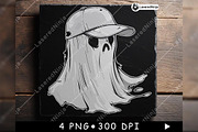 Cartoon Ghost Cute Cap Cheesecloth, a Background Graphic by LaseredNinja (Thumbnail 3 of 7)