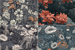 ASTER - Seamless Patterns Of Flowers