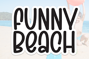 Funny Beach | Script Font, a Script Font by Scratchones (Thumbnail 1 of 8)