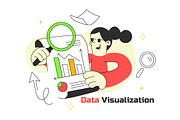 6 Data Visualization Illustration, an Object Illustration by denayunebgt (Thumbnail 3 of 3)