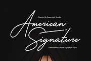 American Signature, a Script Font by Essentials Studio (Thumbnail 1 of 9)