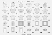 136 3D Wireframe vector shapes, an Object Graphic by Valeria Soloveva (Thumbnail 3 of 6)
