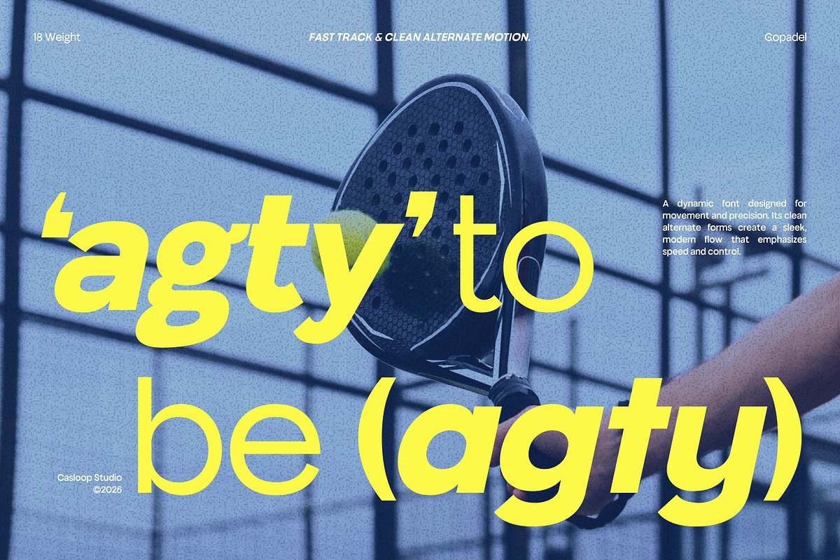 Gopadel – Power Sport Luxury Font, a Sans Serif Font by Casloop Studio (Photo 4 of 10)