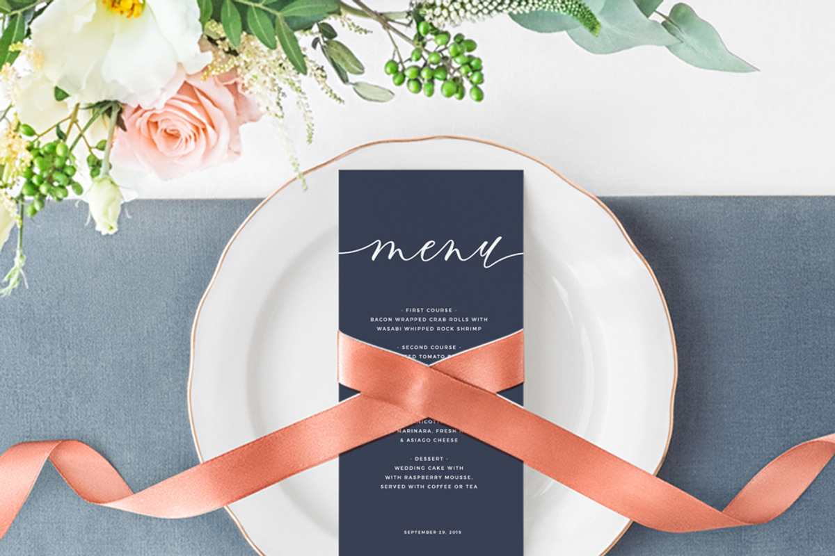 Modern We Do Script Navy Blue, an Invitation Template by Inkpower (Photo 5 of 7)