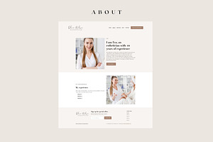 Beauty Website Template -Squarespace