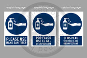 Please use hand sanitiser, Covid-19, a Graphic by mesblanc (Thumbnail 2 of 2)