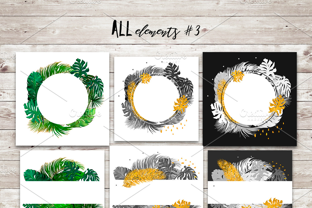 Tropical Life (vector + PSD,PNG), a Decorative Illustration by Gluiki (Photo 9 of 10)