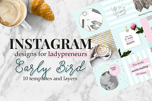 Early Bird - Instagram templates