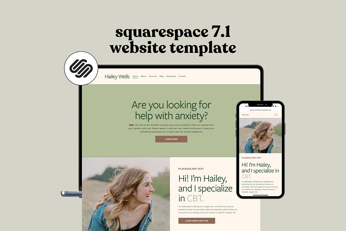 Squarespace 7.1 Website Template, a Squarespace Template by molly ho studio (Photo 1 of 10)