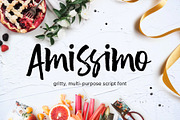 Amissimo Brush Font, a Script Font by Marie Smth (Thumbnail 1 of 6)