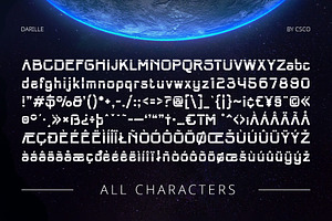 Darille Futuristic Font