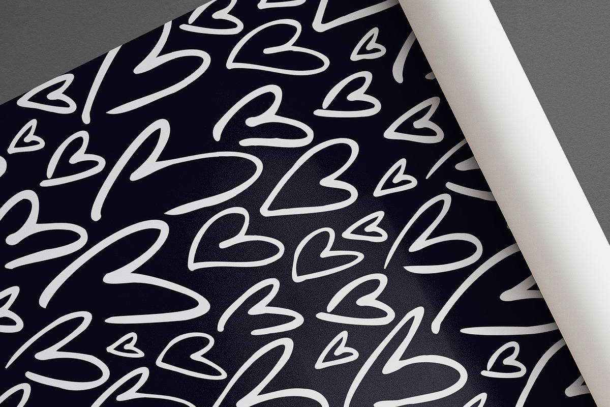 Outline Hearts, a Pattern Graphic by MalyskaStudio (Photo 9 of 10)