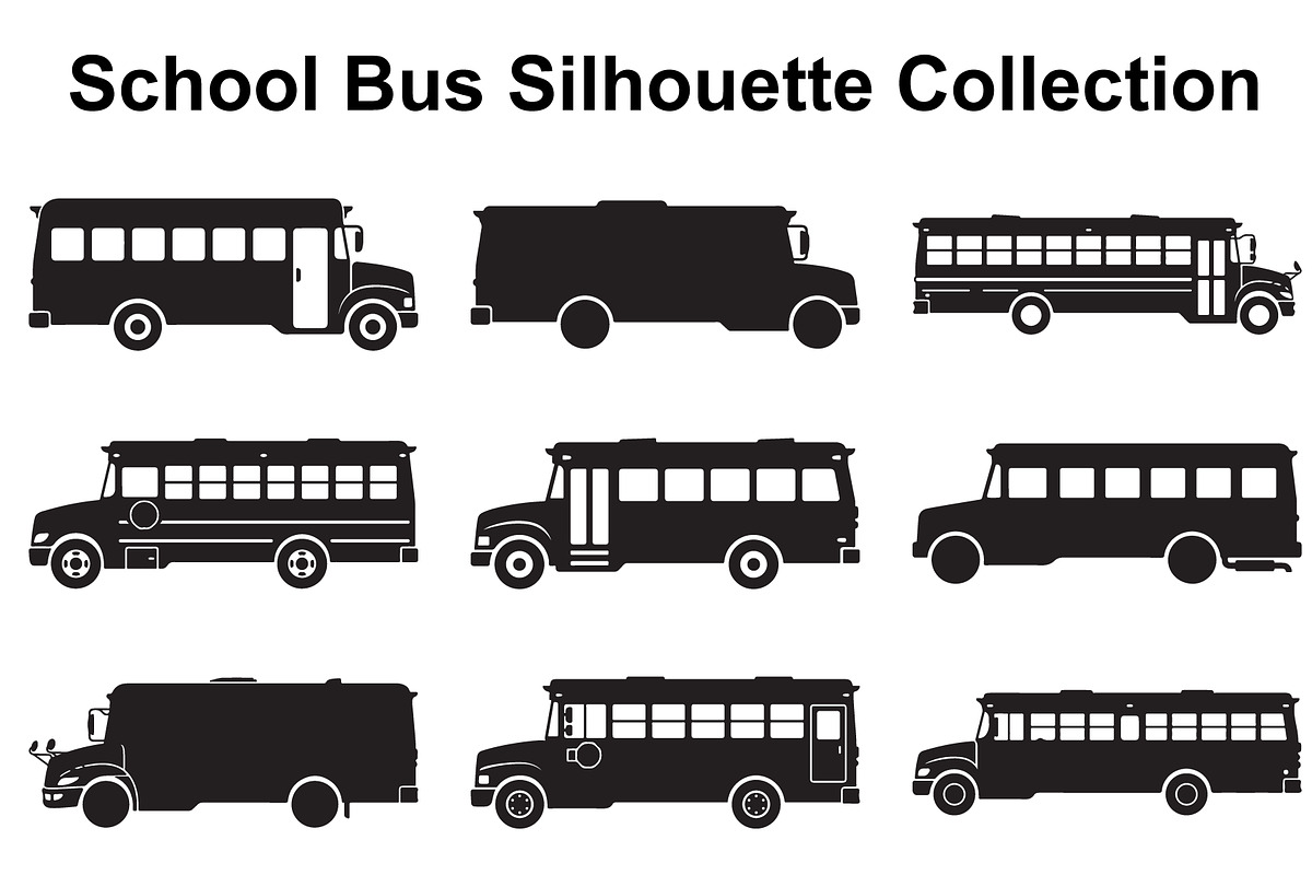 School Transit Silhouette Series, an Object Graphic by Creativeshirt (Photo 1 of 3)