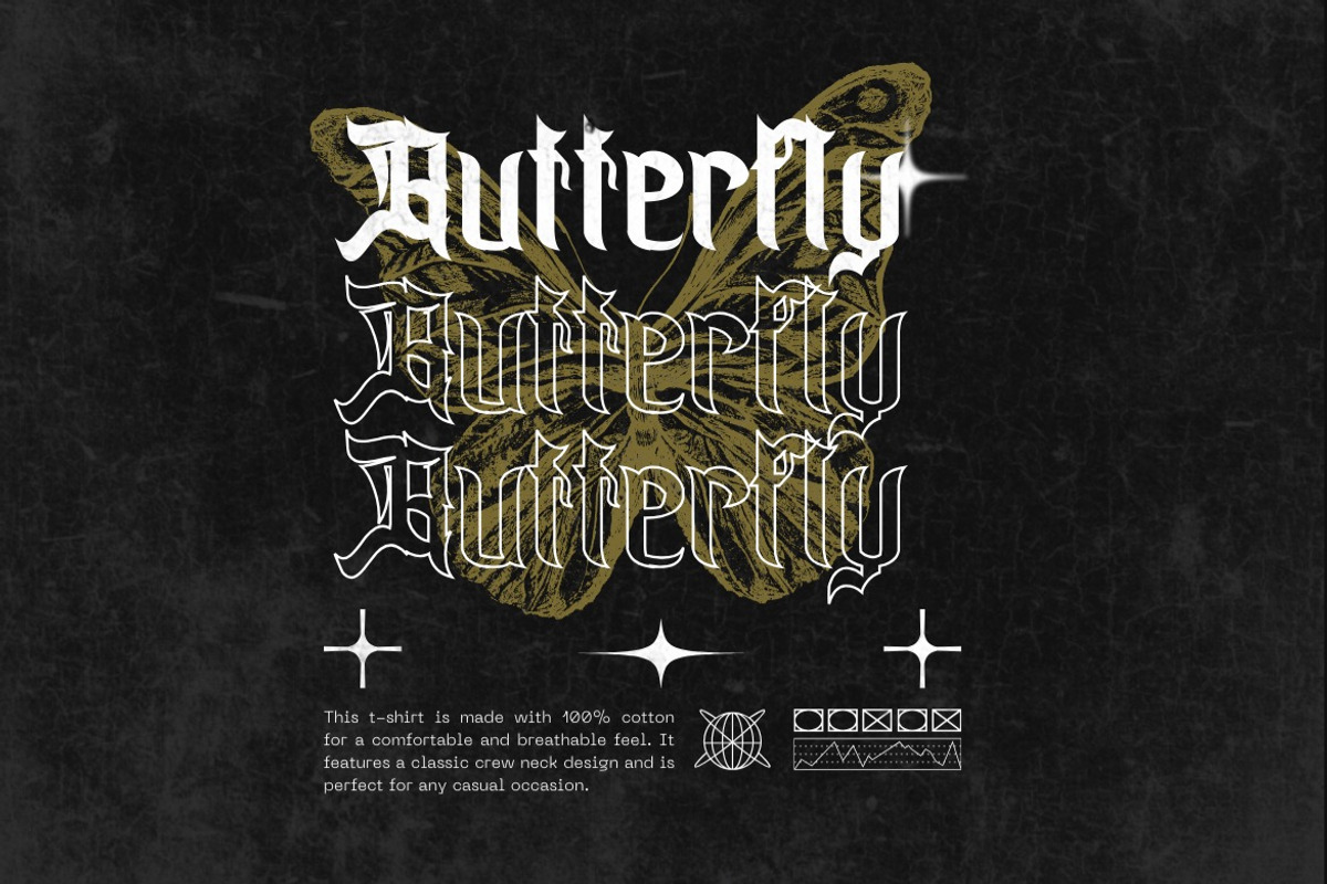 Noxfreatus - Blackletter Display, a Blackletter Font by Dhabee (Photo 12 of 15)