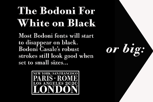 Bodoni Casale - Bonus Package