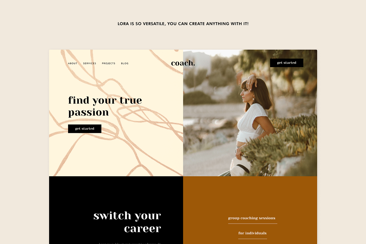 Squarespace Template: Lora, a Squarespace Template by Applet Studio