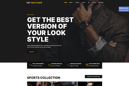 GT Watches Watch Shop WP Theme, a WordPress Template by LTheme
