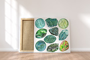 Watercolor crystals & chakra stones, a Texture Illustration by Alena Solonshchikova (Thumbnail 5 of 9)