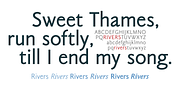 Rivers Sans, a Sans Serif Font by Alan Meeks Collection (Thumbnail 6 of 6)