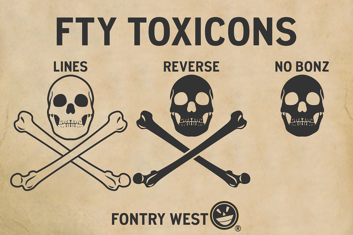 ToxIcons, a Symbol Font by Fontry West (Photo 2 of 9)