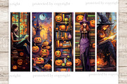 Halloween Bookmarks Printable, a Person Illustration by GlamArtZhanna (Thumbnail 3 of 3)