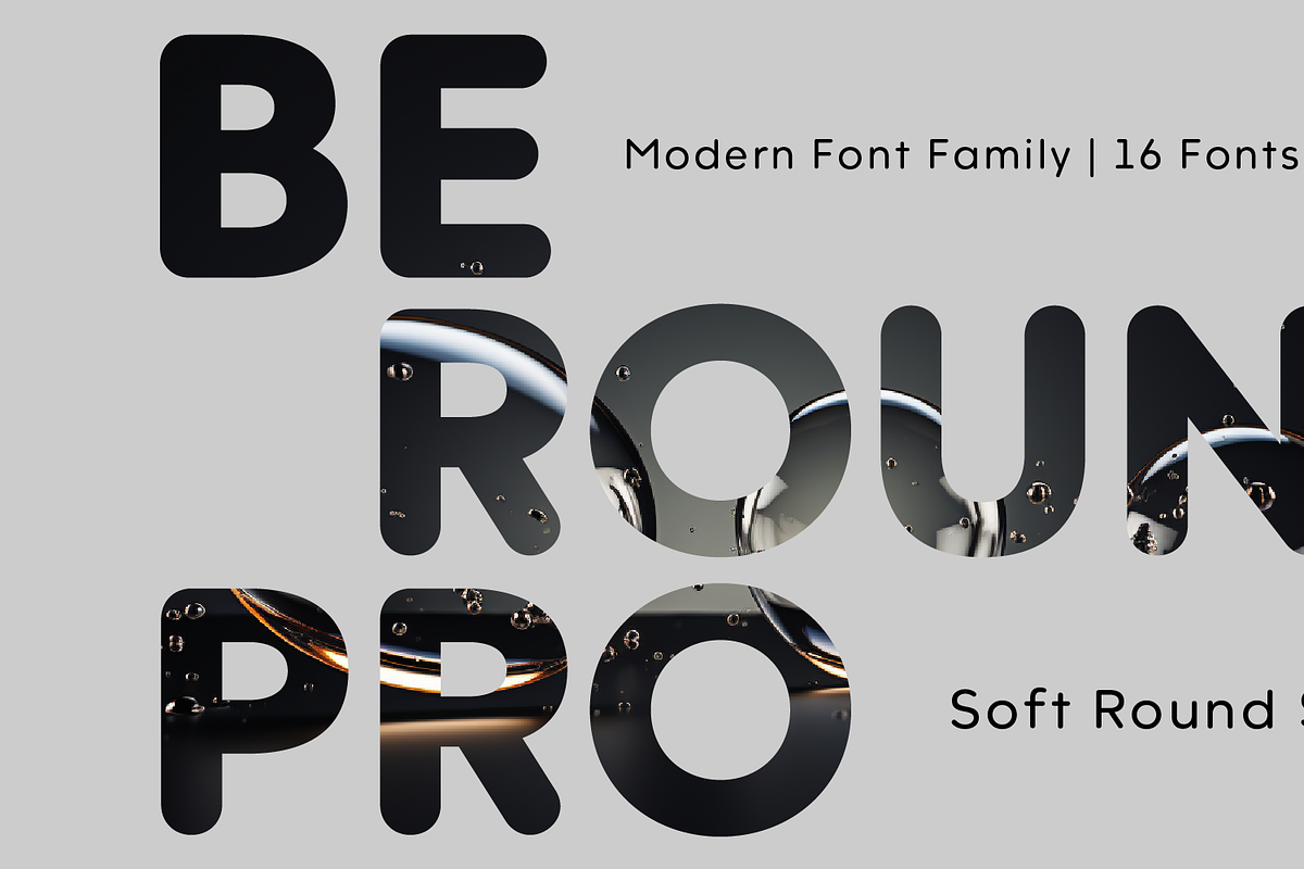Beround Pro, a Font by NicolassFonts (Photo 1 of 7)