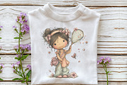 Whimsical Spring Kids Clipart, an Illustration by OK Design (Thumbnail 6 of 6)