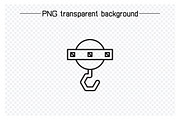 Industrial Crane Hook Line Icons, an Outline Icon by Designfour (Thumbnail 2 of 7)