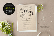 Wedding Invitation Suite, Sophie, an Invitation Template by Alice Bluefox (Thumbnail 1 of 10)
