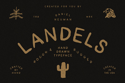 Landels | Rugged Display Sans Serif, a Sans Serif Font by Daniel Neuman