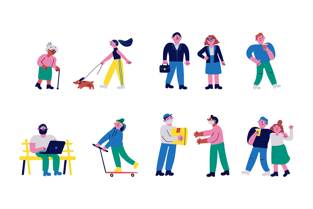 Cartoon people vector bundle, a Person Illustration by Vector_Art (Photo 6 of 15)