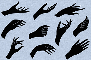 Hands Clipart And Procreate Stamps