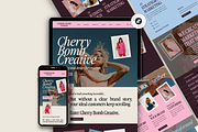 Marketing Agency Portfolio Website, a Squarespace Template by Warmsoulgallery (Thumbnail 1 of 11)