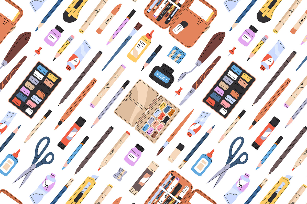 Art tools, stationery set, templates, an Education Illustration by PaperTrident (Photo 4 of 9)