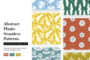 Abstract Plants Seamless Patterns, a Pattern Graphic by Kotulska (Thumbnail 1 of 9)