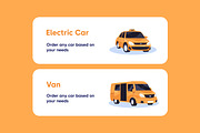 Passenger transfer, taxi order cards, a Transportation Illustration by PaperTrident (Thumbnail 10 of 12)