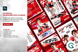 Car Racing Social Media Template