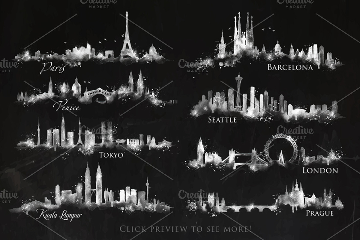 Silhouette city, an Illustration by Anna (Photo 4 of 6)