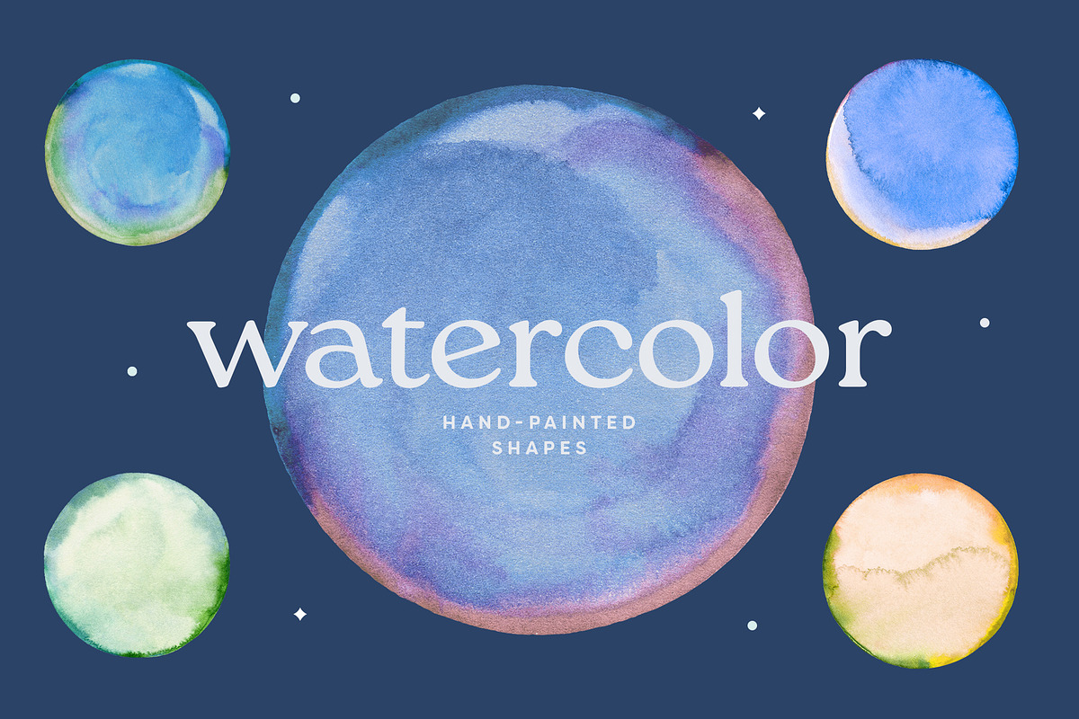 Watercolor Circles, an Object Graphic by Basia Stryjecka (Photo 14 of 16)