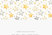 Christmas Star Seamless Pattern, a Decorative Illustration by Pati Charm Studio (Thumbnail 2 of 7)