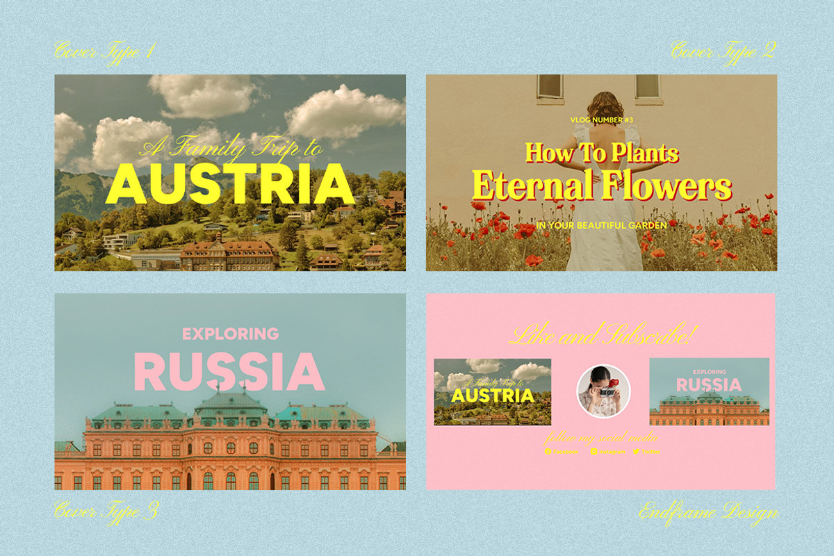 Wes Anderson StyleY YT Thumbnails, a Social Media Template by tomatstudio (Photo 2 of 4)
