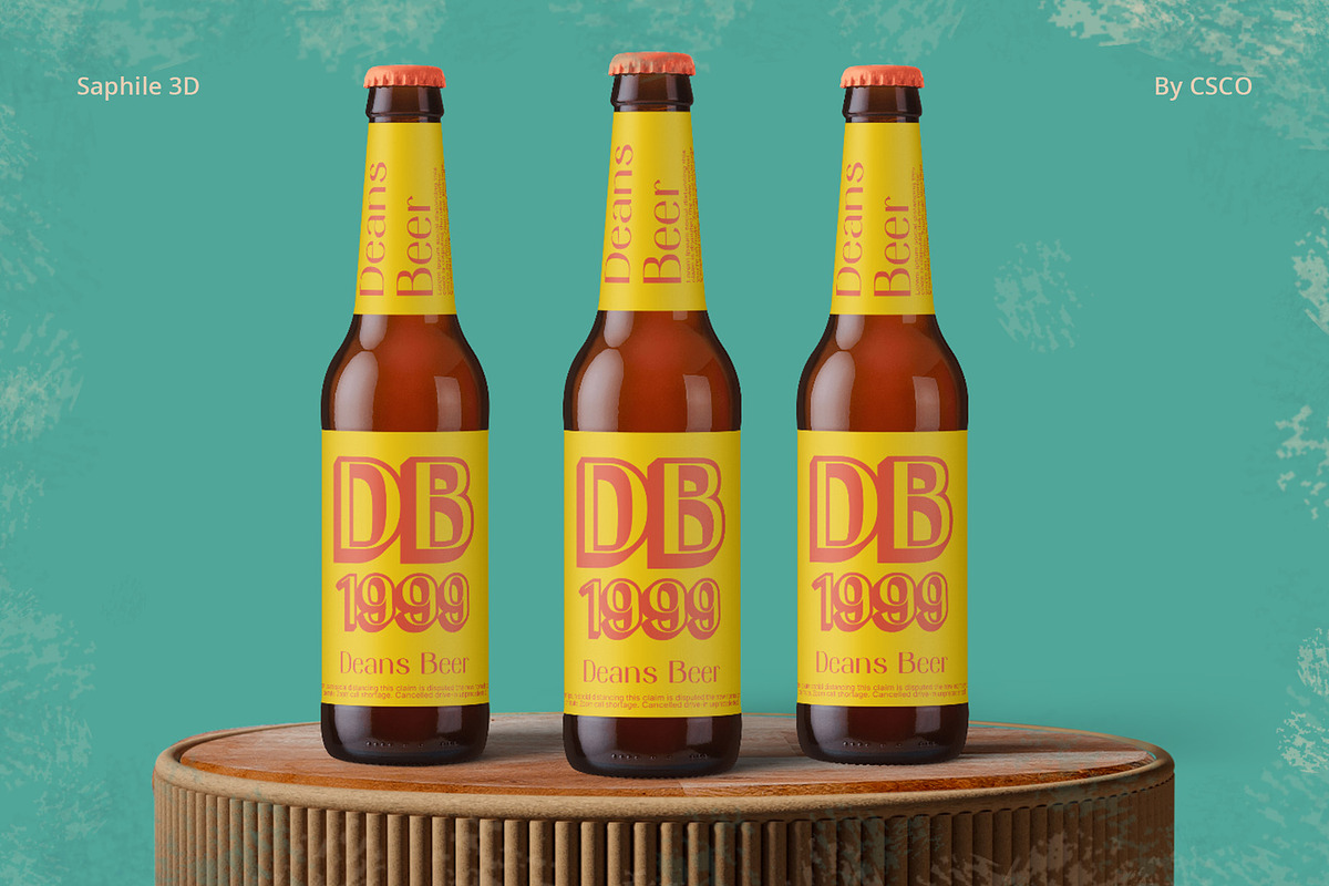 Saphile 3D, a Sans Serif Font by Craft Supply Co. (Photo 2 of 8)