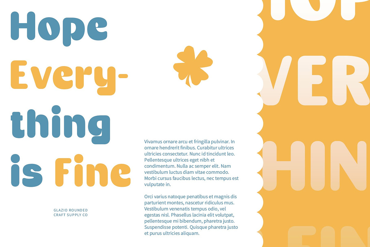 Glazio Rounded, a Sans Serif Font by Craft Supply Co. (Photo 3 of 8)