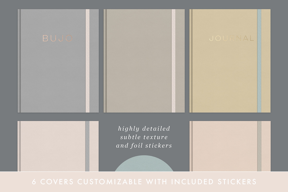 Digital Notebook Covers Goodnotes, a Stationery Template by By Lef Planning (Photo 2 of 5)