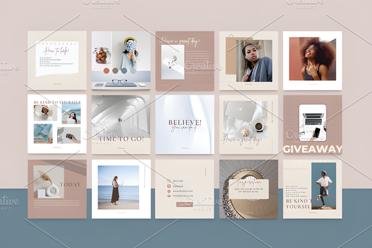 Instagram Templates Nude, a Social Media Template by Ink Gallery (Photo 2 of 6)